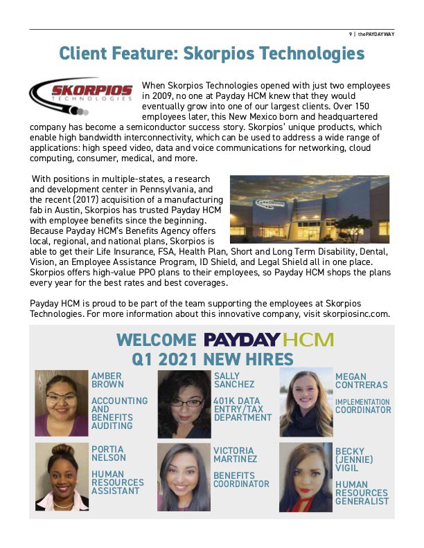 Payday HCM Announcements