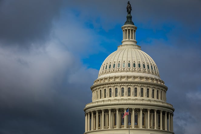 the top part of the capitol building
